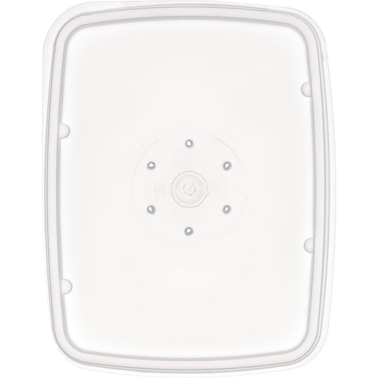 Dinex DXTT30 White Rectangular Soup Bowl Lid- fits DXTT20 (1000/cs)