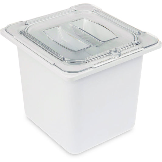 San Jamar CI7001WH 1/6 Size White Chill-It Food Pan