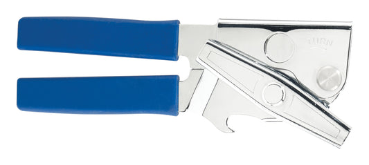 Winco CO-901 Portable Chrome-Plated Twist & Out Can Opener, Soft Grip Handle