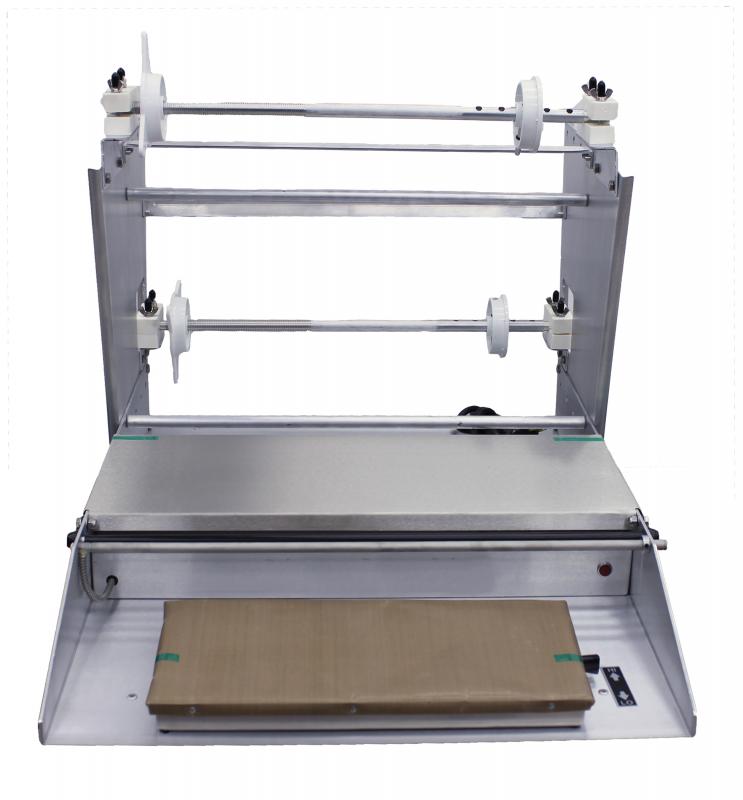 Omcan 14430 Two-Roll Capacity Wrapping Machine with Mounting Axles