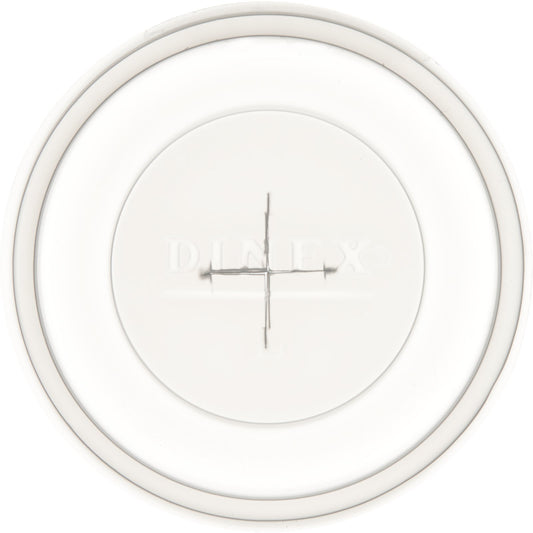 Dinex DX1198ST8714 Translucent Disposable Lid with Straw Slot Fits for 9.5 - 12 oz Dinex, Carlisle, Cambro and G.E.T. Enterprises Tumblers (1000/cs)