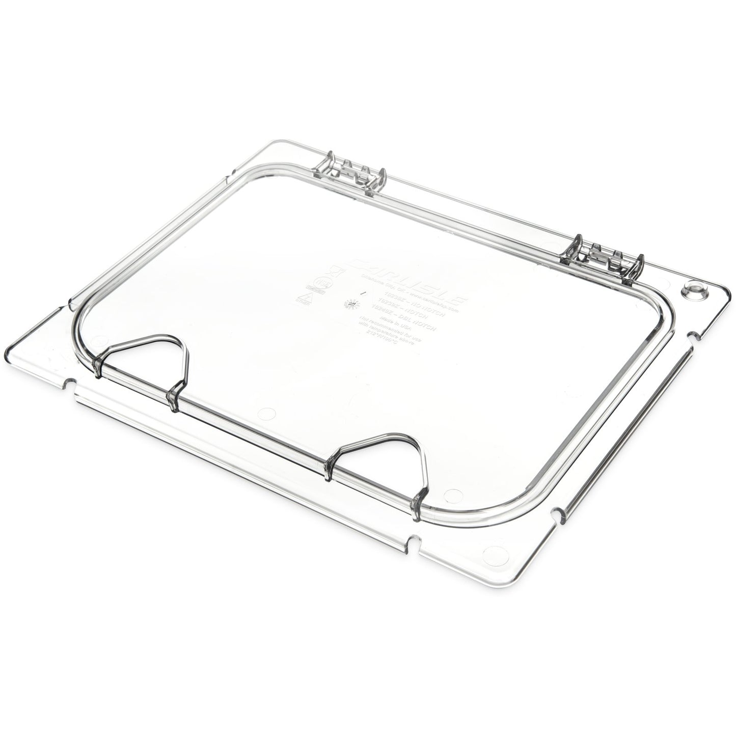 Carlisle CM10240Z07 1/2 Size Clear Coldmaster EZ Access Lid with Notches