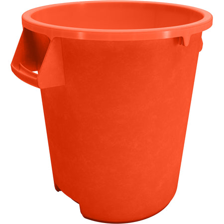 Sparta 84101024 10 Gallon Orange Round Polyethylene Bronco Waste Bin Trash Container