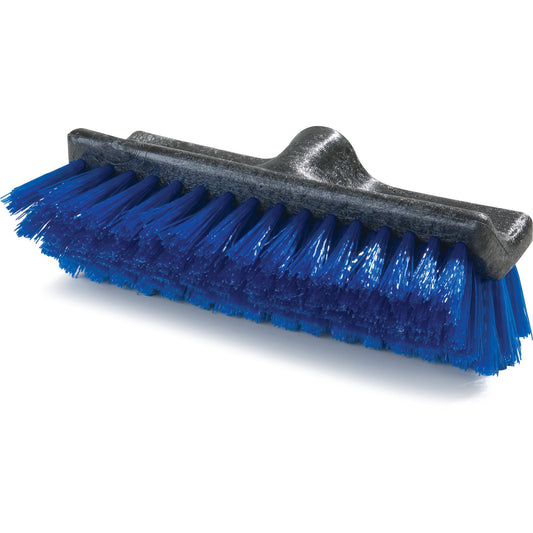 Carlisle 3619714 10" Carlisle Blue Polypropylene Flo-Pac Dual Surface Floor Scrub w/ Bristles