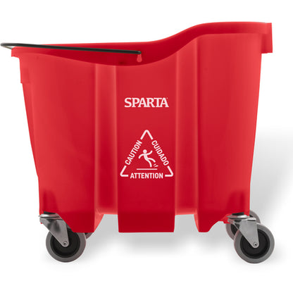 Sparta 7690405 35 Qt Red Polypropylene OmniFit Mop Bucket Only