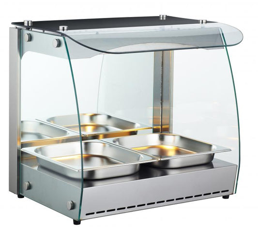 Omcan 43120 66L 22" Single Shelf Full Service Heated Display Case