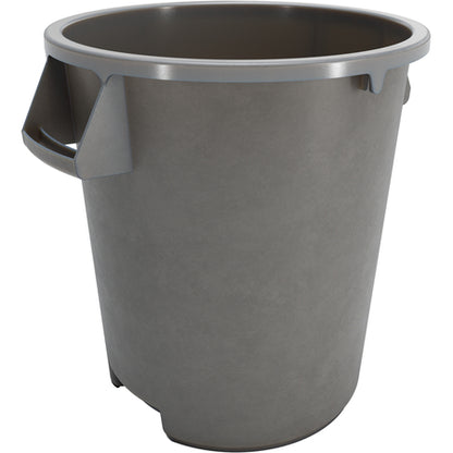 Sparta 84101023 10 Gallon Gray Round Polyethylene Bronco Waste Bin Trash Container