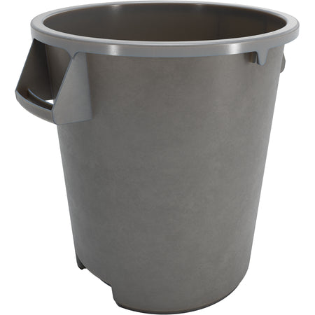 Sparta 84101023 10 Gallon Gray Round Polyethylene Bronco Waste Bin Trash Container