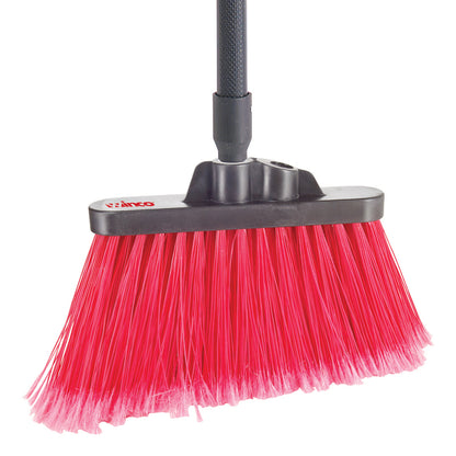 Winco BRAF-9R Red Bristle Medium Duty Flagged Angle Broom Head
