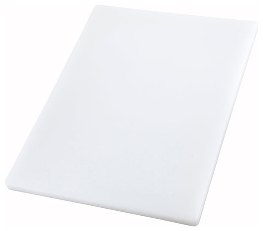 Winco CBXH-1824 18" x 24" x 1" White Cutting Board