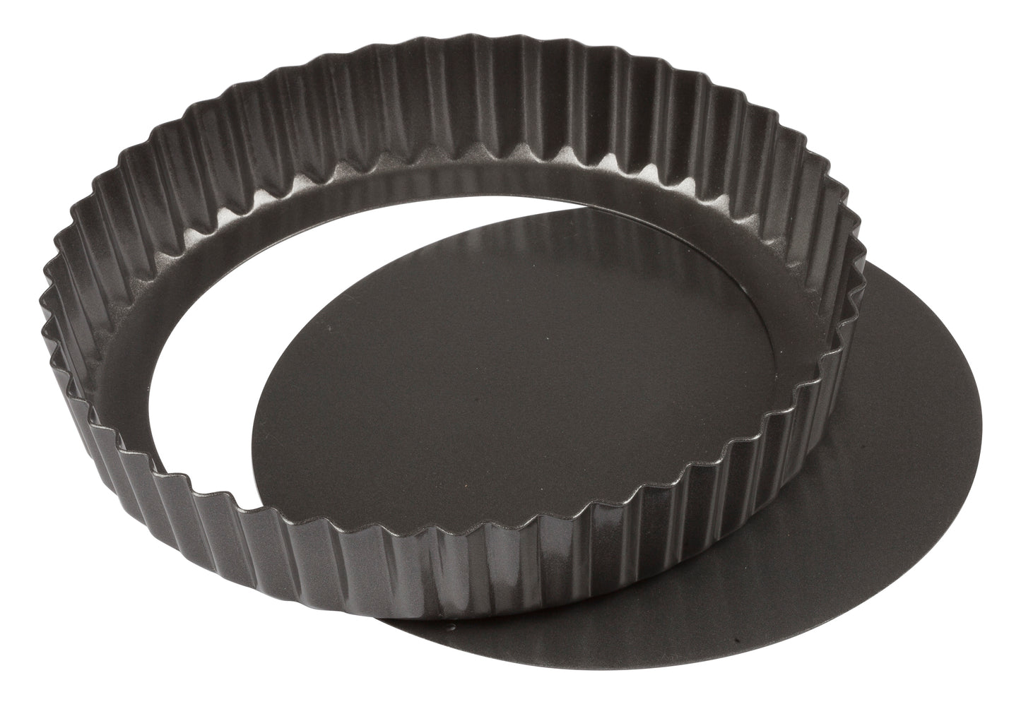 Winco FQP-8 8" Carbon Steel Quiche Pan, Non-Stick
