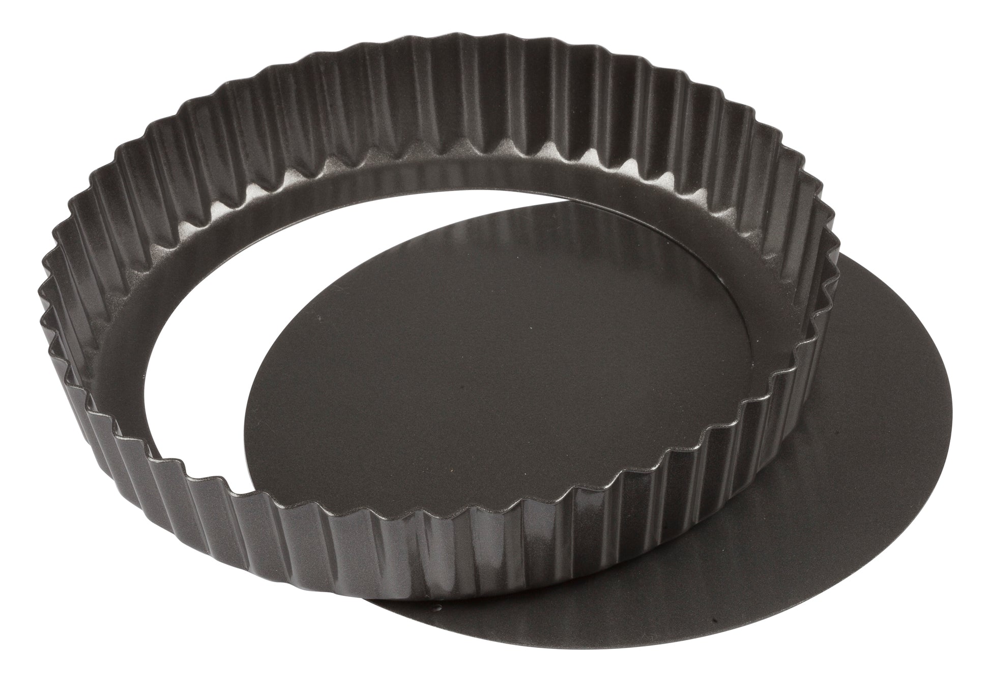 Winco FQP-8 8" Carbon Steel Quiche Pan, Non-Stick