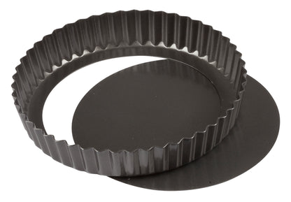 Winco FQP-8 8" Carbon Steel Quiche Pan, Non-Stick