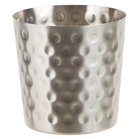 Winco SFC-35H Stainless Steel Hammered Fry Cup, Satin Finish