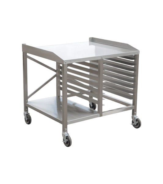 Thorinox TOS-3925-SS 34" x 39" x 25" Stainless Steel Oven Stand with Integrated Pan Rack