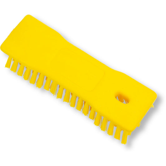 Carlisle 42024EC04 8" Yellow Comfort Grip Hand Scrub Brush