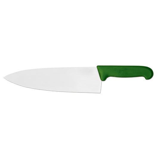 Omcan 23879 10-inch Medium Cook Knife with Green Super Fiber Handle