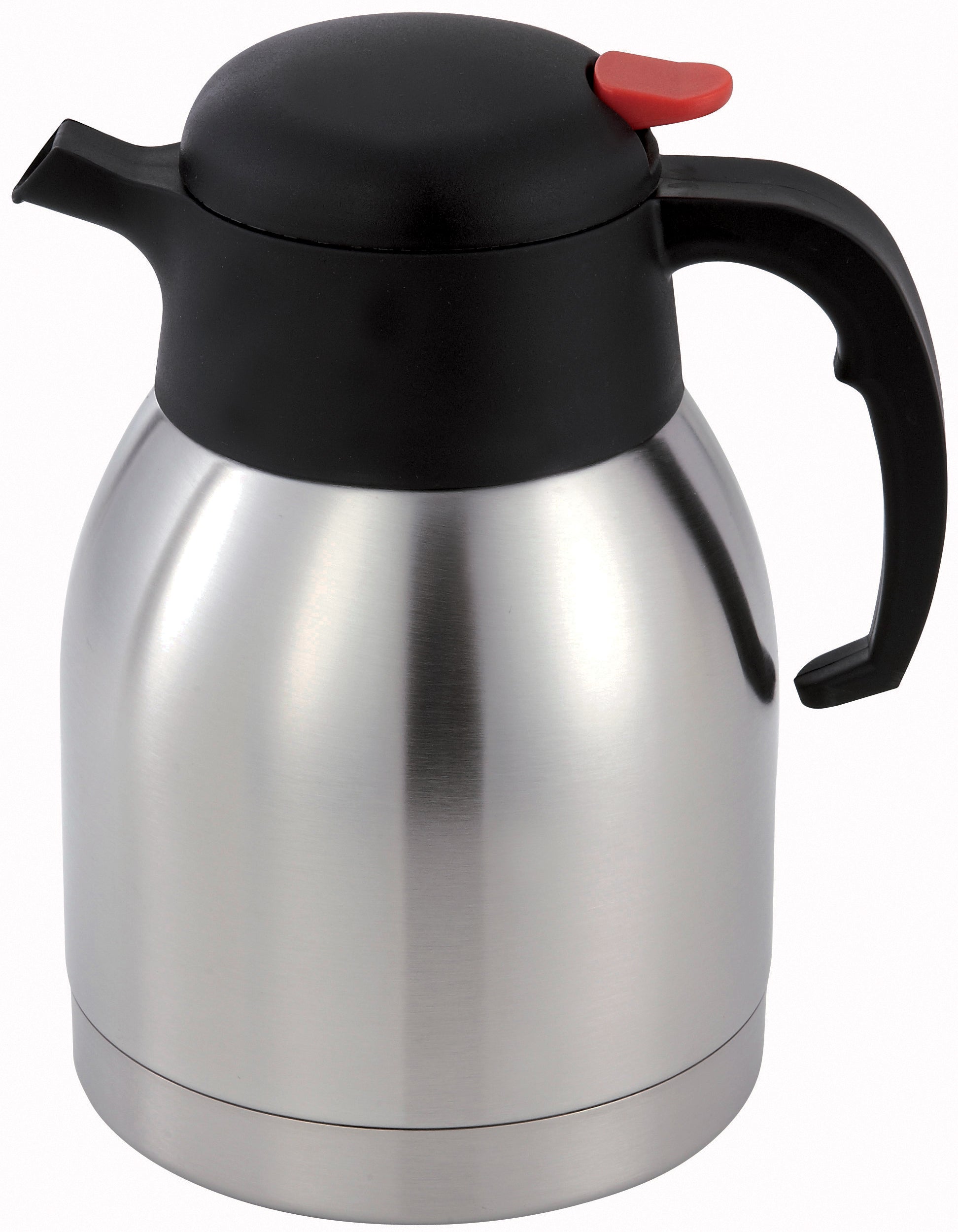 Winco CF-1.5 1.5 L Stainless Steel Insulated Carafe, Push Button