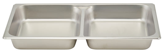 Winco SPFD2 Full-size Stainless Steel Divided Food Pan, 2-1/2" Deep