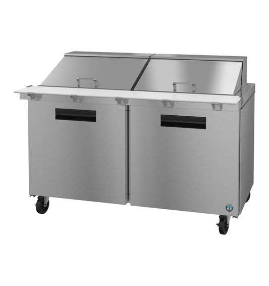 Hoshizaki SR60B-24M Two Section Stainless Doors Mega Top Prep Table Refrigerator