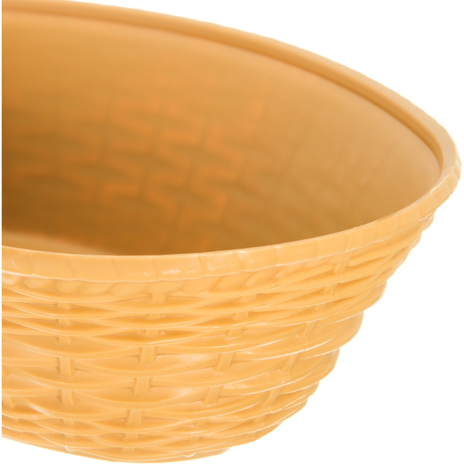 Carlisle 650467 9" x 6" Oval Polypropylene WeaveWear Basket - Straw