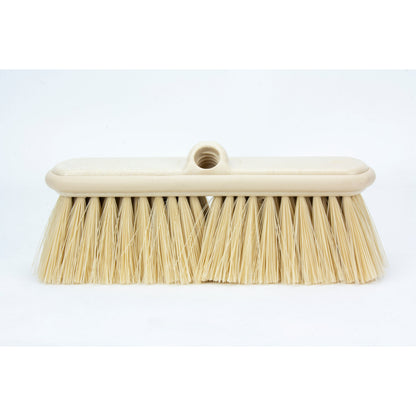 Carlisle 40050EC25 9.5" Tan Color Coded Flo-Thru Brush with Protective Bumper