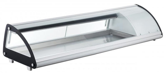 Omcan 43225 2cu.ft. / 62L 58" Curved Glass Refrigerated Sushi Showcase