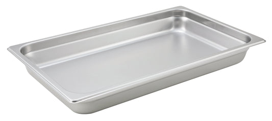 Winco SPJH-102 Full-size Stainless Steel Anti-jam Steam Pan, 2-1/2" Deep