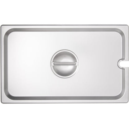 Carlisle 607000CS Full-Size Stainless Steel DuraPan Hotel Pan Slotted Handled Cover