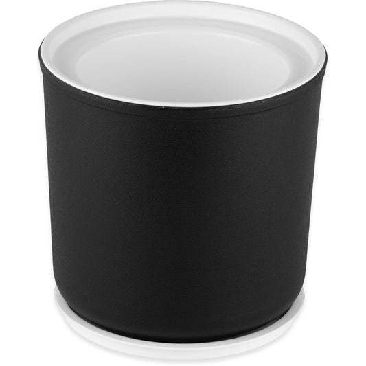Carlisle CM103003 2 Qt Black Coldmaster Cold Crock & Coaster