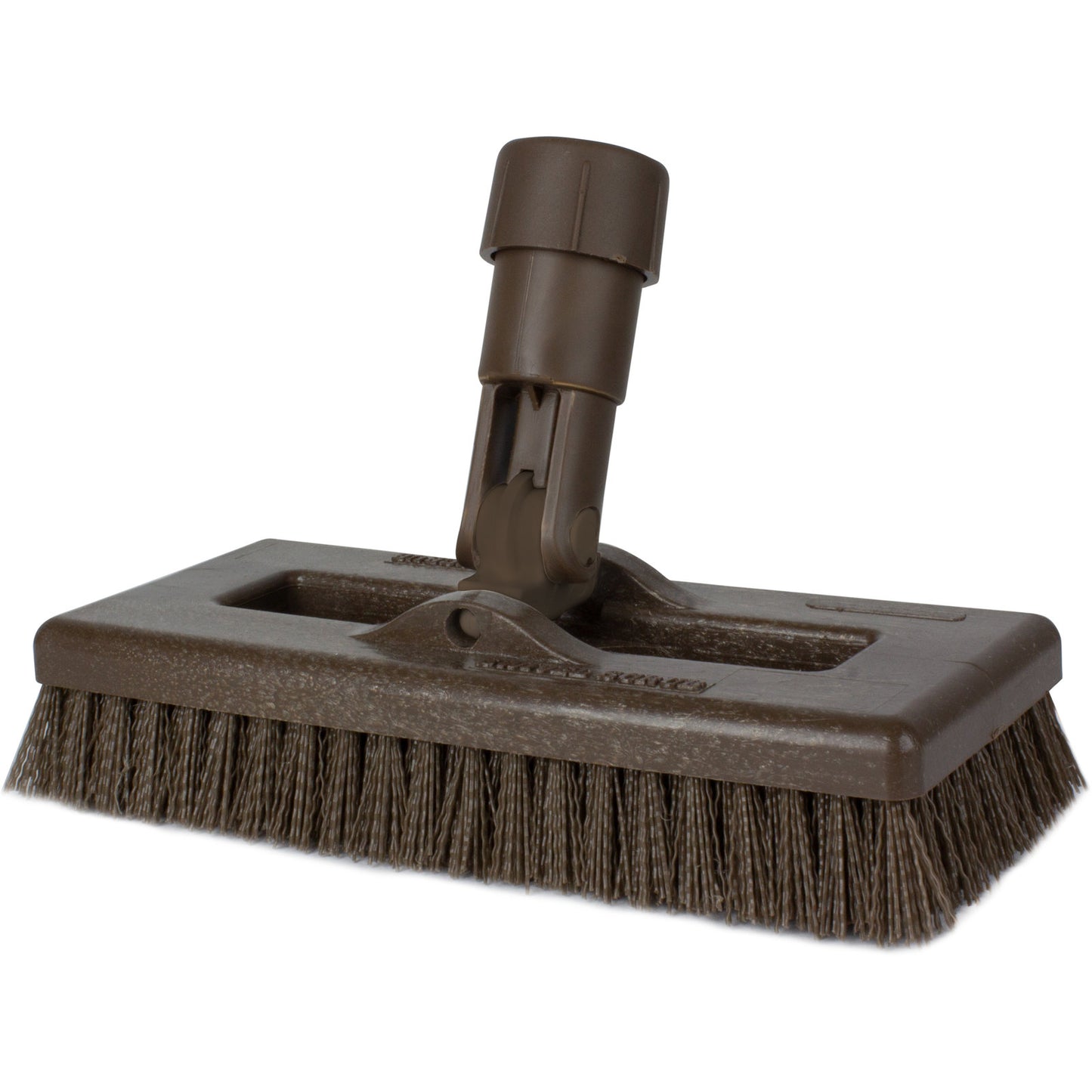 Carlisle 3638831EC01 8" Brown Color Code Swivel Scrub Brush
