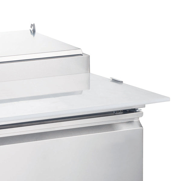 Omcan 50042 14 cu.ft 50" Single Door Refrigerated Pizza Prep Table