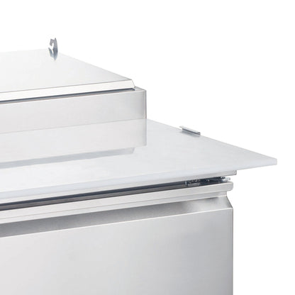 Omcan 50042 14 cu.ft 50" Single Door Refrigerated Pizza Prep Table