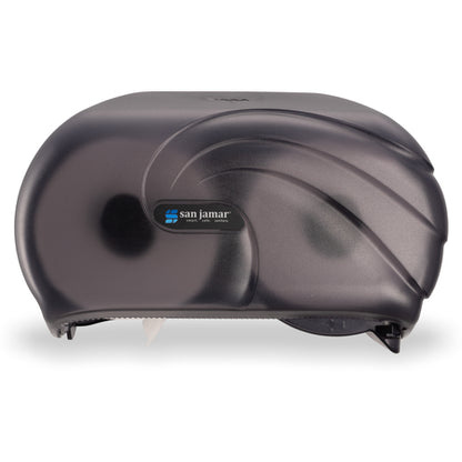 San Jamar R3690TBK Black Pearl Dual Oceans Versatwin Standard Roll Tissue Dispenser, 1.5" core