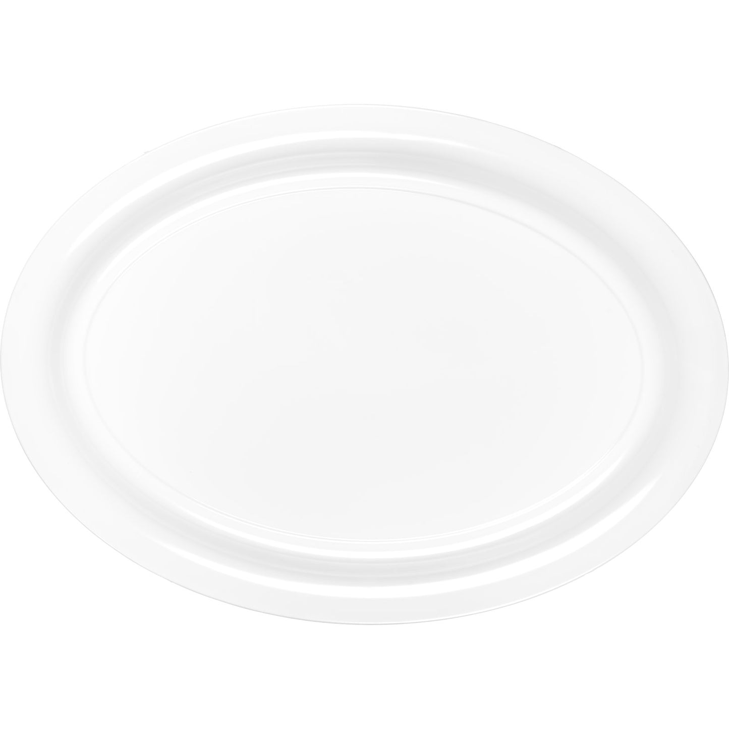 Carlisle 4384002 21" x 15" White Melamine Catering Platter