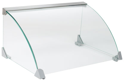 Winco EHDG-7SG Glass Spectrum Sneeze Guard to fit EHDG-7R Hot Dog Roller