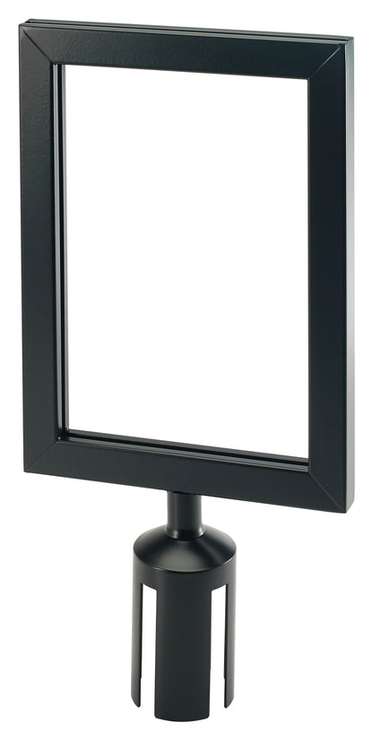 Winco CGSF-12K Black Stanchion Top Sign Frame
