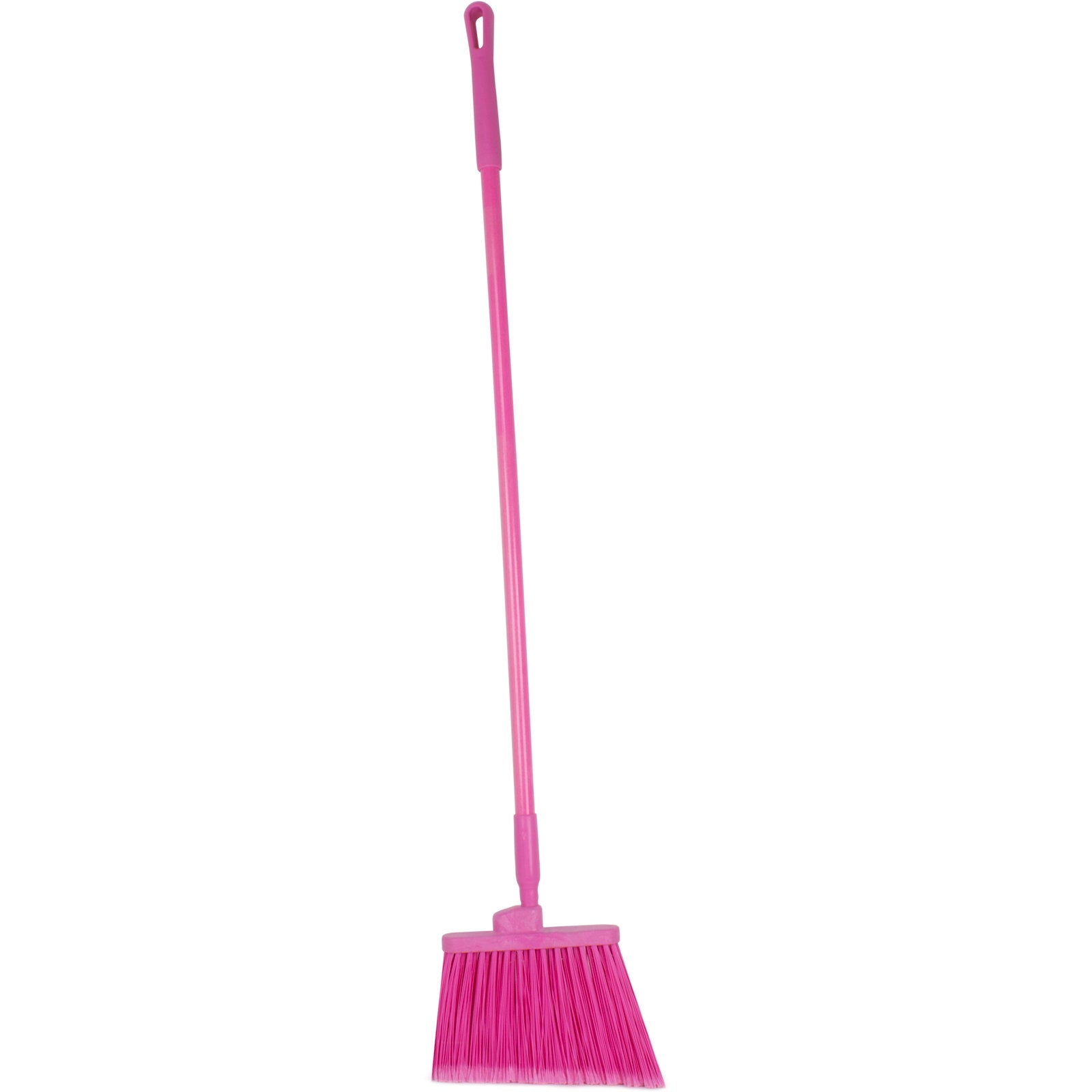Carlisle 41082EC26 56" Pink Color Coded Duo-Sweep Flagged Angle Broom