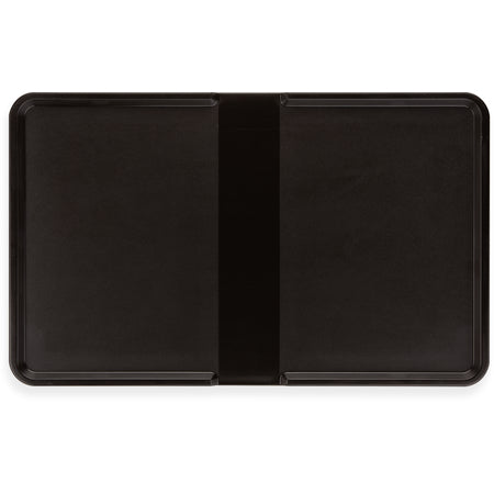 Carlisle DXSC1531004 13" x 21" Black Fiberglass Thermal Aire III Antimicrobial Meal Tray