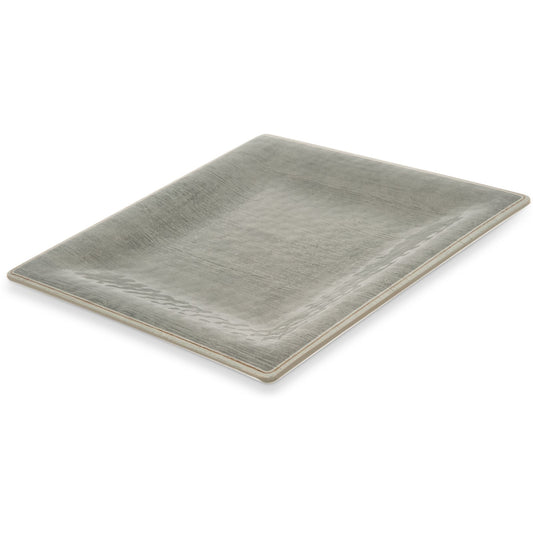 Carlisle 6402218 10.5" Smoke Grove Melamine Square Plate