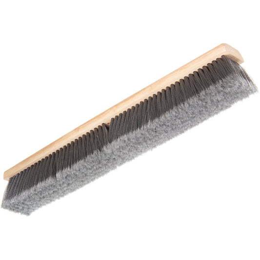 Carlisle 4501423 24" Hardwood Push Broom Head with Gray Flagged Bristle