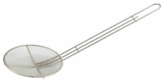 Winco SCF-6R 6-1/2" Nickel-Plated Mesh Skimmer