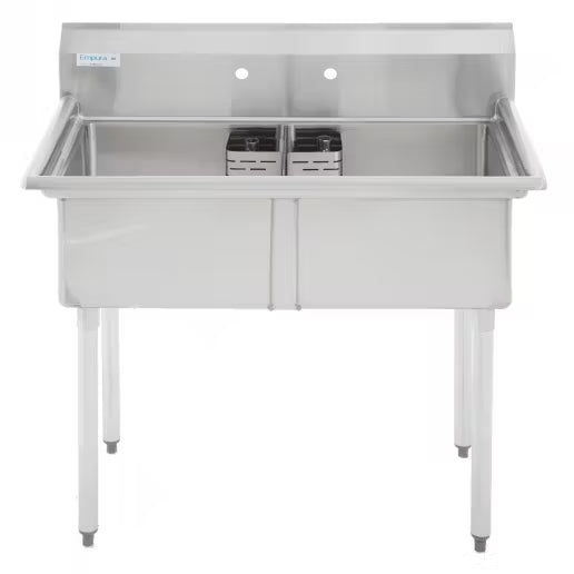 Bishop S2C181811 18"x18" Double Compartment Sink