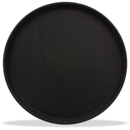 Carlisle 1400GL004 14" Black Round GripLite Tray