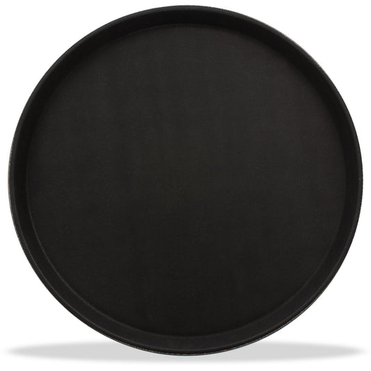 Carlisle 1400GL004 14" Black Round GripLite Tray