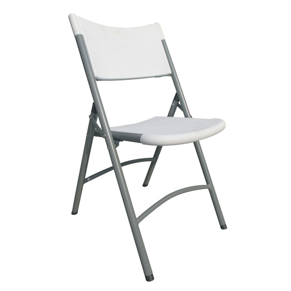 Omcan 44357 Gray Metal Frame Folding Chair