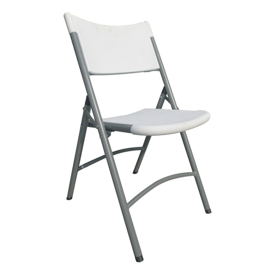 Omcan 44357 Gray Metal Frame Folding Chair