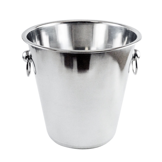 Omcan 80833 4 Qt Stainless Steel Wine Bucket with Ring Handle
