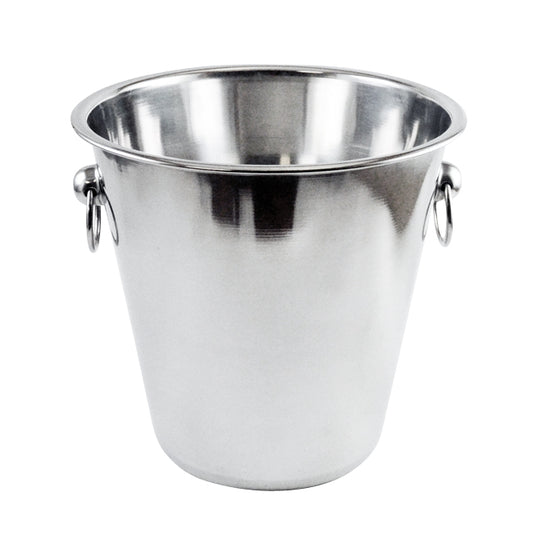Omcan 80833 4 Qt Stainless Steel Wine Bucket with Ring Handle
