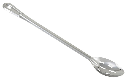 Winco BSSN-18 18" Stainless Steel Slotted Basting Spoon